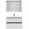 Комплект мебели для ванной Aquanet Гласс 100 240468 Белый, купить, цена, заказать, магазин, доставка, скидка, промокод, купить, цена, заказать, магазин, доставка, скидка, промокод