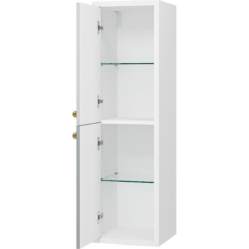 Шкаф пенал Brevita 50 Shades of Grey Анастейша 35 L Ана-05035-01-01Л подвесной Белый матовый Серый матовый, купить, цена, заказать, магазин, доставка, скидка, промокод, купить, цена, заказать, магазин, доставка, скидка, промокод