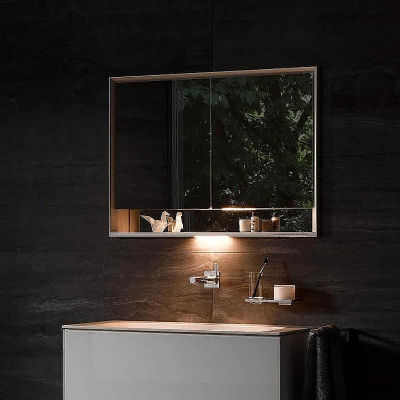 Зеркальный шкаф Keuco Royal Lumos 100 14314171301 с подсветкой Серебристый