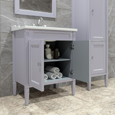 Тумба под раковину Caprigo Albion Concept 70 34011-SF028 Серая матовая