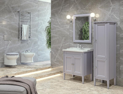 Тумба под раковину Caprigo Albion Concept 70 34011-SF028 Серая матовая