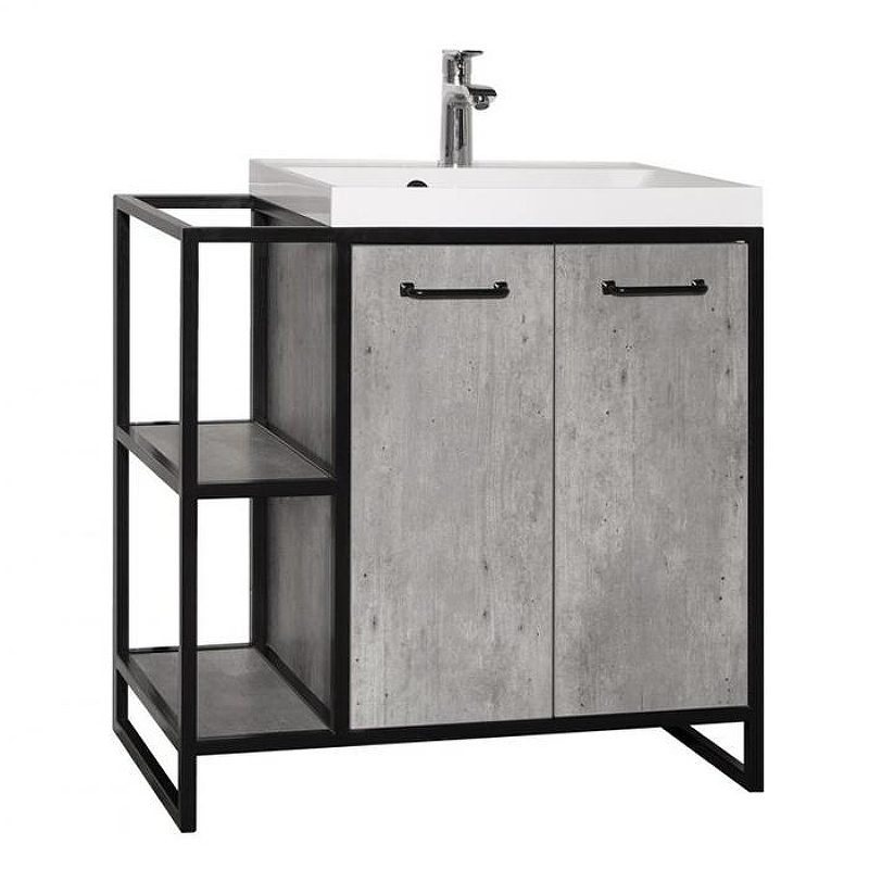 Тумба под раковину Style Line Лофт Classic 60/80 Бетон, купить, цена, заказать, магазин, доставка, скидка, промокод, купить, цена, заказать, магазин, доставка, скидка, промокод