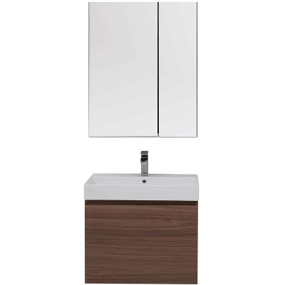 Комплект мебели для ванной Aquanet Нью-Йорк 70 211660 подвесной Шпон Орех