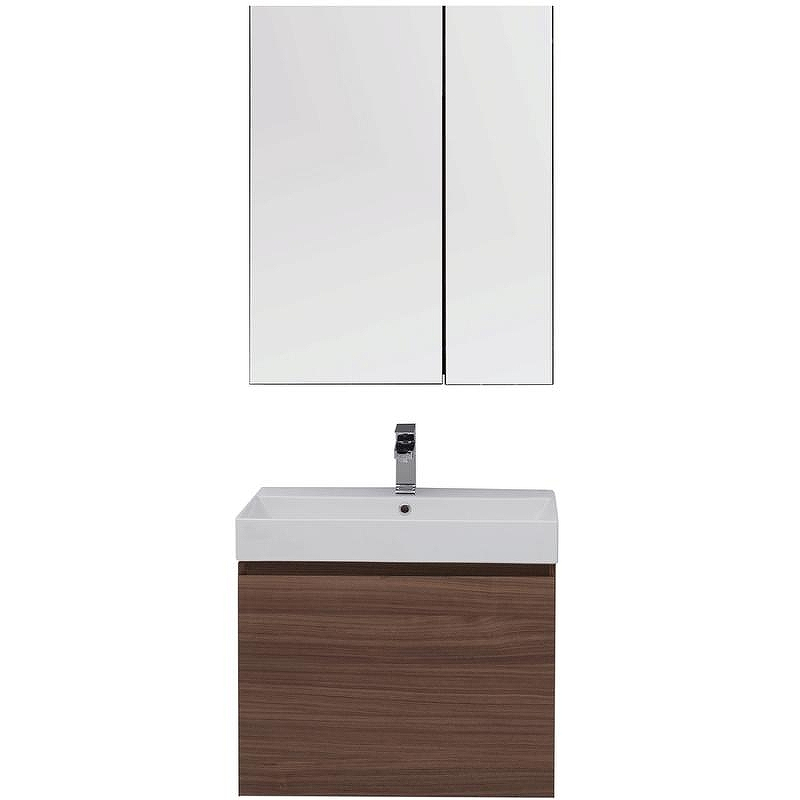 Комплект мебели для ванной Aquanet Нью-Йорк 70 211660 подвесной Шпон Орех, купить, цена, заказать, магазин, доставка, скидка, промокод, купить, цена, заказать, магазин, доставка, скидка, промокод