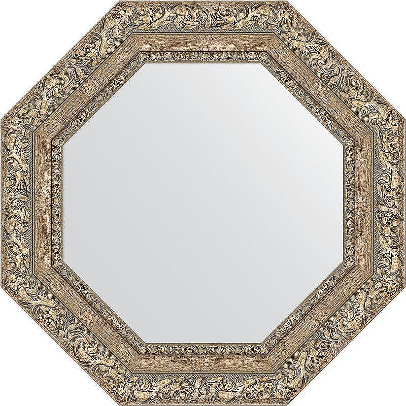 Зеркало Evoform Octagon 55х55 BY 3775 в багетной раме - Виньетка античное серебро 85, купить, цена, заказать, магазин, доставка, скидка, промокод, купить, цена, заказать, магазин, доставка, скидка, промокод