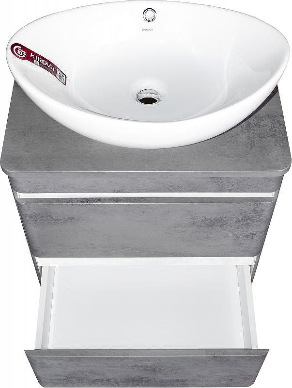 Тумба под раковину Style Line Атлантика Люкс Plus 80 СС-00002283 подвесная Темный бетон, купить, цена, заказать, магазин, доставка, скидка, промокод, купить, цена, заказать, магазин, доставка, скидка, промокод
