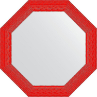 Зеркало Evoform Octagon 77х77 BY 3885 в багетной раме - Красная волна 89, купить, цена, заказать, магазин, доставка, скидка, промокод, купить, цена, заказать, магазин, доставка, скидка, промокод
