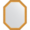 Зеркало Evoform Octagon 72x92 BY 7084 в багетной раме - Состаренное золото 67, купить, цена, заказать, магазин, доставка, скидка, промокод, купить, цена, заказать, магазин, доставка, скидка, промокод
