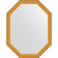 Зеркало Evoform Octagon 72x92 BY 7084 в багетной раме - Состаренное золото 67, купить, цена, заказать, магазин, доставка, скидка, промокод, купить, цена, заказать, магазин, доставка, скидка, промокод