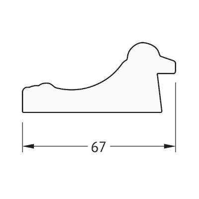 Зеркало Evoform Octagon 72x92 BY 7084 в багетной раме - Состаренное золото 67