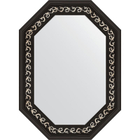 Зеркало Evoform Octagon 54x74 BY 7137 в багетной раме - Черный ардеко 81, купить, цена, заказать, магазин, доставка, скидка, промокод, купить, цена, заказать, магазин, доставка, скидка, промокод