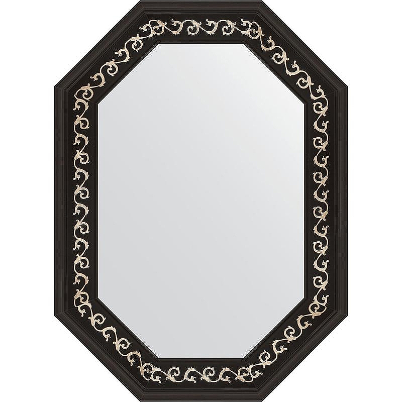 Зеркало Evoform Octagon 54x74 BY 7137 в багетной раме - Черный ардеко 81, купить, цена, заказать, магазин, доставка, скидка, промокод, купить, цена, заказать, магазин, доставка, скидка, промокод