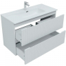 Тумба под раковину Aquanet Джейн 100 335426 подвесная Белая матовая, купить, цена, заказать, магазин, доставка, скидка, промокод, купить, цена, заказать, магазин, доставка, скидка, промокод