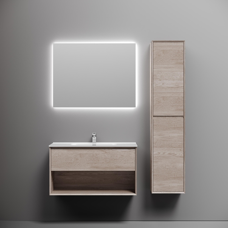 Тумба под раковину Sancos Marmi 1.0 90 MR1.090EG подвесная Дуб галифакс натуральный, купить, цена, заказать, магазин, доставка, скидка, промокод, купить, цена, заказать, магазин, доставка, скидка, промокод