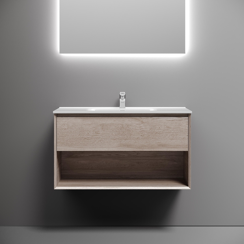 Тумба под раковину Sancos Marmi 1.0 90 MR1.090EG подвесная Дуб галифакс натуральный, купить, цена, заказать, магазин, доставка, скидка, промокод, купить, цена, заказать, магазин, доставка, скидка, промокод