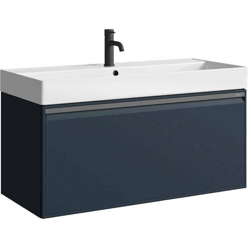 Тумба под раковину Aqwella Pure 100 PUR0110GRM подвесная Серая матовая, купить, цена, заказать, магазин, доставка, скидка, промокод, купить, цена, заказать, магазин, доставка, скидка, промокод