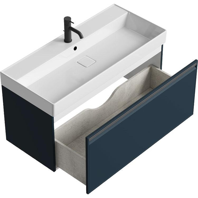 Тумба под раковину Aqwella Pure 100 PUR0110GRM подвесная Серая матовая, купить, цена, заказать, магазин, доставка, скидка, промокод, купить, цена, заказать, магазин, доставка, скидка, промокод