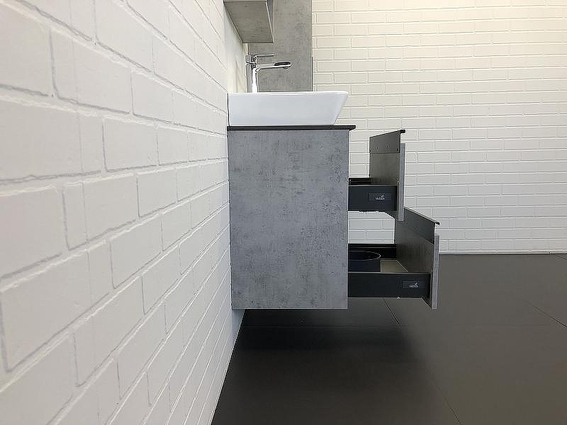 Тумба с раковиной Comforty Эдинбург 60-2 00-00005700 подвесная Бетон светлый, купить, цена, заказать, магазин, доставка, скидка, промокод, купить, цена, заказать, магазин, доставка, скидка, промокод