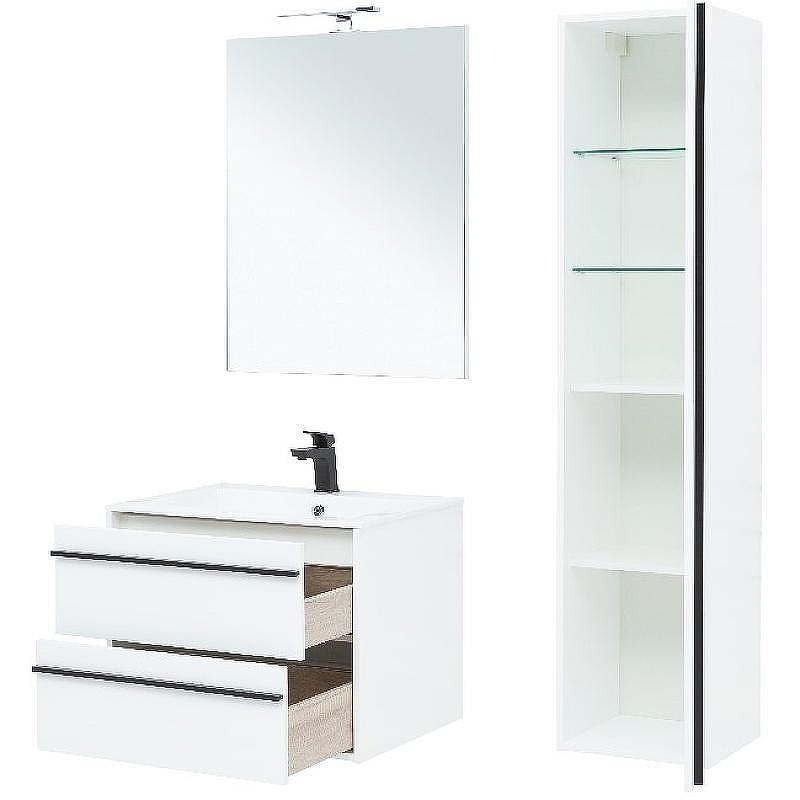 Тумба под раковину Aquanet Lino 70 253902 подвесная Белая матовая, купить, цена, заказать, магазин, доставка, скидка, промокод, купить, цена, заказать, магазин, доставка, скидка, промокод