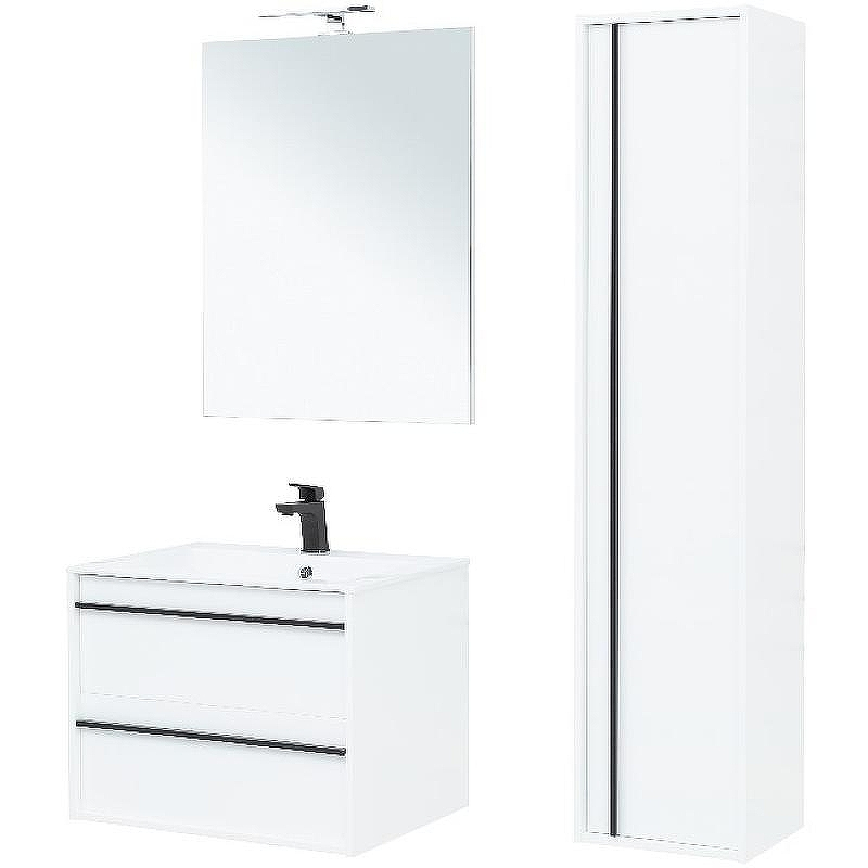 Тумба под раковину Aquanet Lino 70 253902 подвесная Белая матовая, купить, цена, заказать, магазин, доставка, скидка, промокод, купить, цена, заказать, магазин, доставка, скидка, промокод