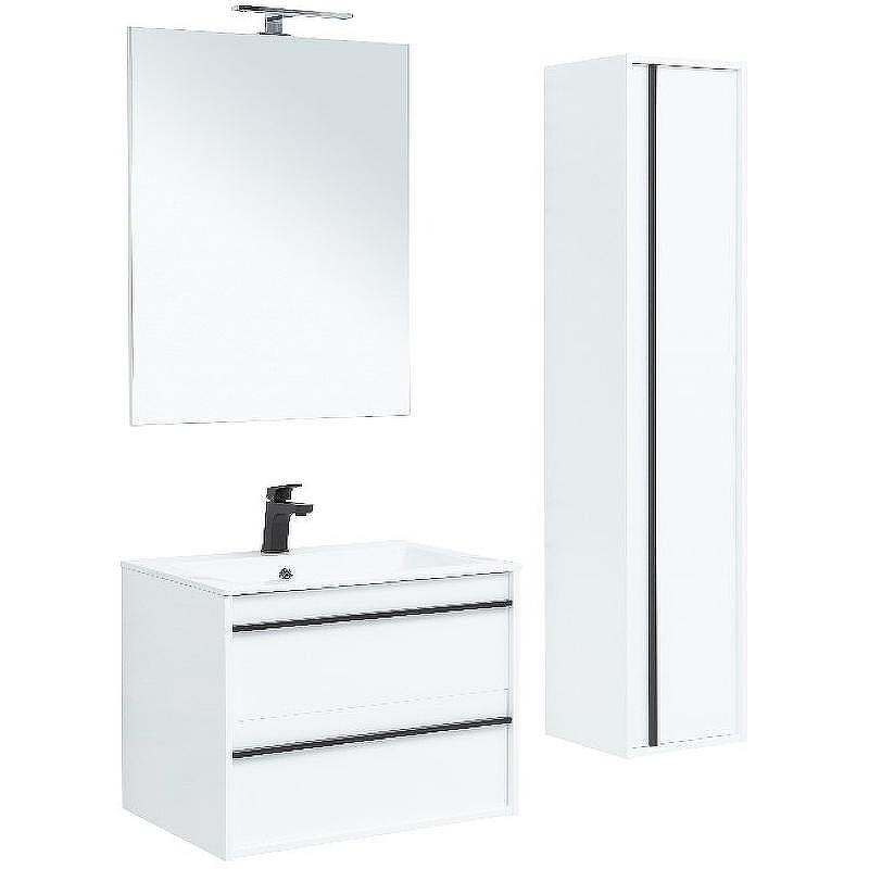 Тумба под раковину Aquanet Lino 70 253902 подвесная Белая матовая, купить, цена, заказать, магазин, доставка, скидка, промокод, купить, цена, заказать, магазин, доставка, скидка, промокод