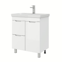 Тумба под раковину Onika Айленд 70 107062 с бельевой корзиной цвет Белый, купить, цена, заказать, магазин, доставка, скидка, промокод, купить, цена, заказать, магазин, доставка, скидка, промокод