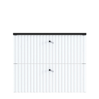 Тумба под раковину 1MarKa Desire 80П Ц0000026590 подвесная цвет Монолит найт Эмаль белая