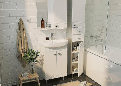 Тумба под раковину 1MarKa Story 45Н У99313 Белый глянец