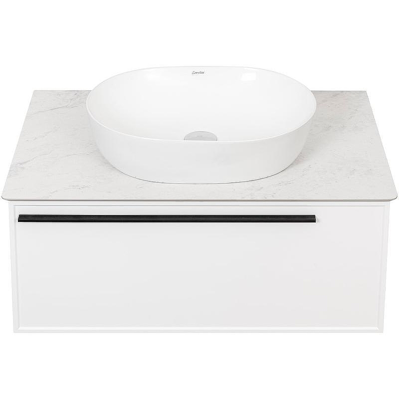 Тумба под раковину La Fenice Elba 80 FNC-01-ELB-B-80 подвесная Белая матовая, купить, цена, заказать, магазин, доставка, скидка, промокод, купить, цена, заказать, магазин, доставка, скидка, промокод