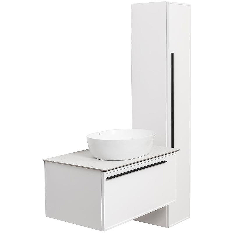 Тумба под раковину La Fenice Elba 80 FNC-01-ELB-B-80 подвесная Белая матовая, купить, цена, заказать, магазин, доставка, скидка, промокод, купить, цена, заказать, магазин, доставка, скидка, промокод