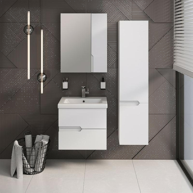 Зеркальный шкаф Runo Стокгольм 70 00-00001127 Белый, купить, цена, заказать, магазин, доставка, скидка, промокод, купить, цена, заказать, магазин, доставка, скидка, промокод