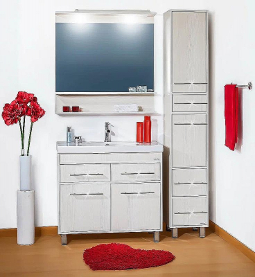 Тумба под раковину Бриклаер Чили 90 4627125415029 Светлая лиственница