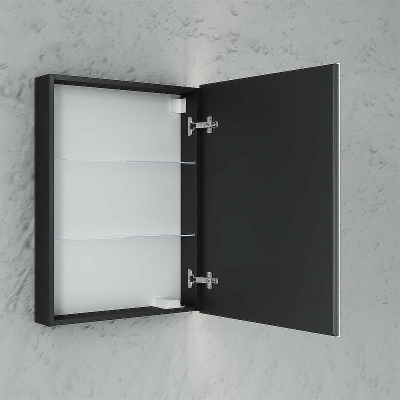 Зеркальный шкаф Laparet Sinergia 60 Sin.03.60/A с подсветкой Антрацит