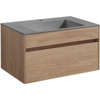 Тумба под раковину Vincea Chiara 80 VMC-2C800NO подвесная N.Oak, купить, цена, заказать, магазин, доставка, скидка, промокод, купить, цена, заказать, магазин, доставка, скидка, промокод