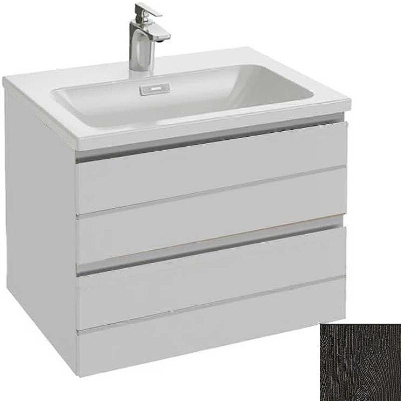 Тумба под раковину Jacob Delafon Vox 80 EB2078-R4-E15 подвесная Черное дерево, купить, цена, заказать, магазин, доставка, скидка, промокод, купить, цена, заказать, магазин, доставка, скидка, промокод