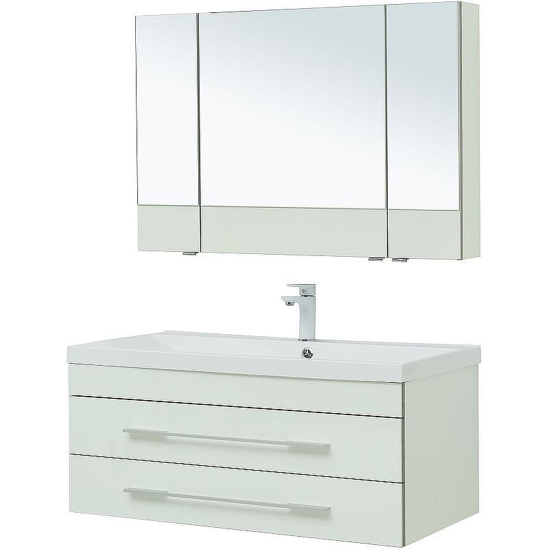 Комплект мебели для ванной Aquanet Верона 100 287649 подвесной Белый, купить, цена, заказать, магазин, доставка, скидка, промокод, купить, цена, заказать, магазин, доставка, скидка, промокод