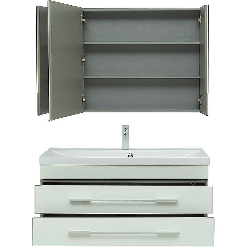 Комплект мебели для ванной Aquanet Верона 100 287649 подвесной Белый, купить, цена, заказать, магазин, доставка, скидка, промокод, купить, цена, заказать, магазин, доставка, скидка, промокод