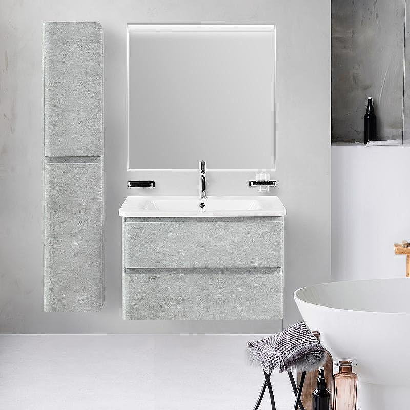 Тумба под раковину BelBagno 80 ALBANO-CER-800-2C-SO-CVG подвесная Cemento Verona Grigio, купить, цена, заказать, магазин, доставка, скидка, промокод, купить, цена, заказать, магазин, доставка, скидка, промокод