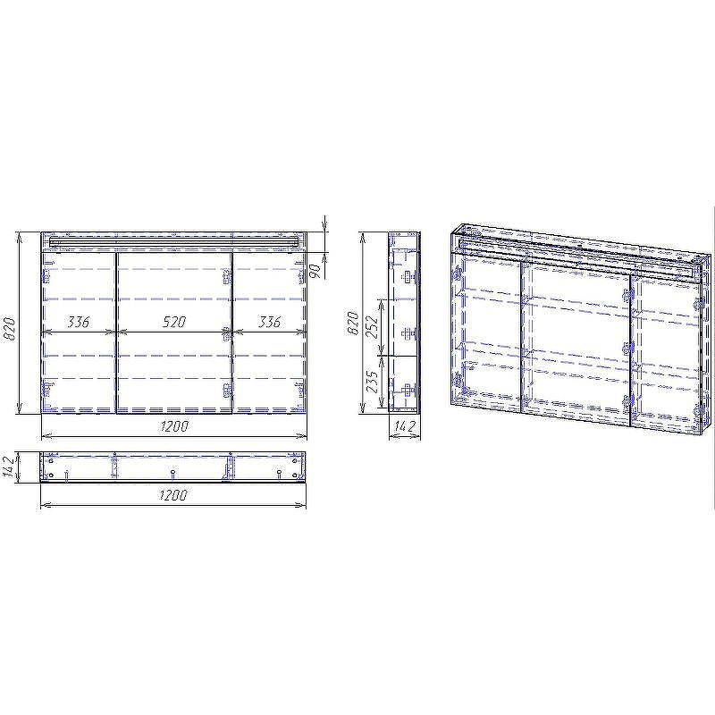 Зеркальный шкаф Dreja Eco Uni 120 99.9013 Белый, купить, цена, заказать, магазин, доставка, скидка, промокод, купить, цена, заказать, магазин, доставка, скидка, промокод