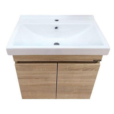 Тумба с раковиной Comforty Тромсе 60 00004142217 подвесная Дуб сонома