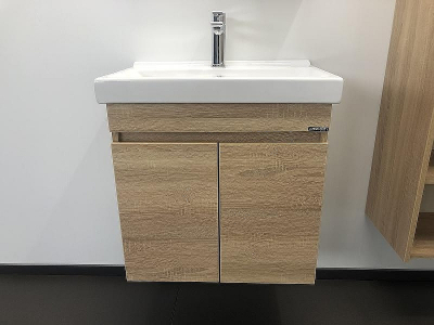 Тумба с раковиной Comforty Тромсе 60 00004142217 подвесная Дуб сонома