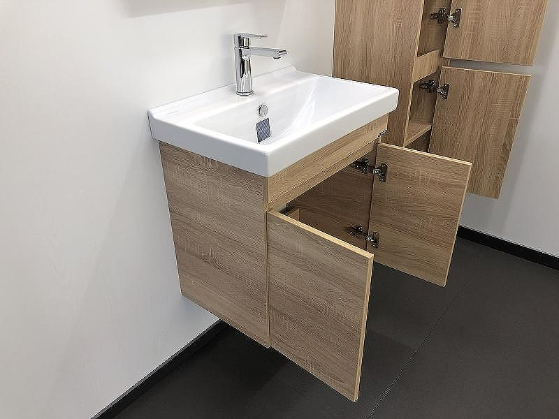 Тумба с раковиной Comforty Тромсе 60 00004142217 подвесная Дуб сонома, купить, цена, заказать, магазин, доставка, скидка, промокод, купить, цена, заказать, магазин, доставка, скидка, промокод
