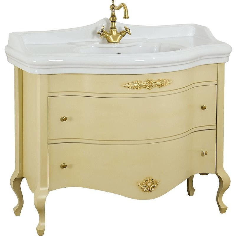 Тумба под раковину Migliore Impero 110 25960 Бежевая, купить, цена, заказать, магазин, доставка, скидка, промокод, купить, цена, заказать, магазин, доставка, скидка, промокод