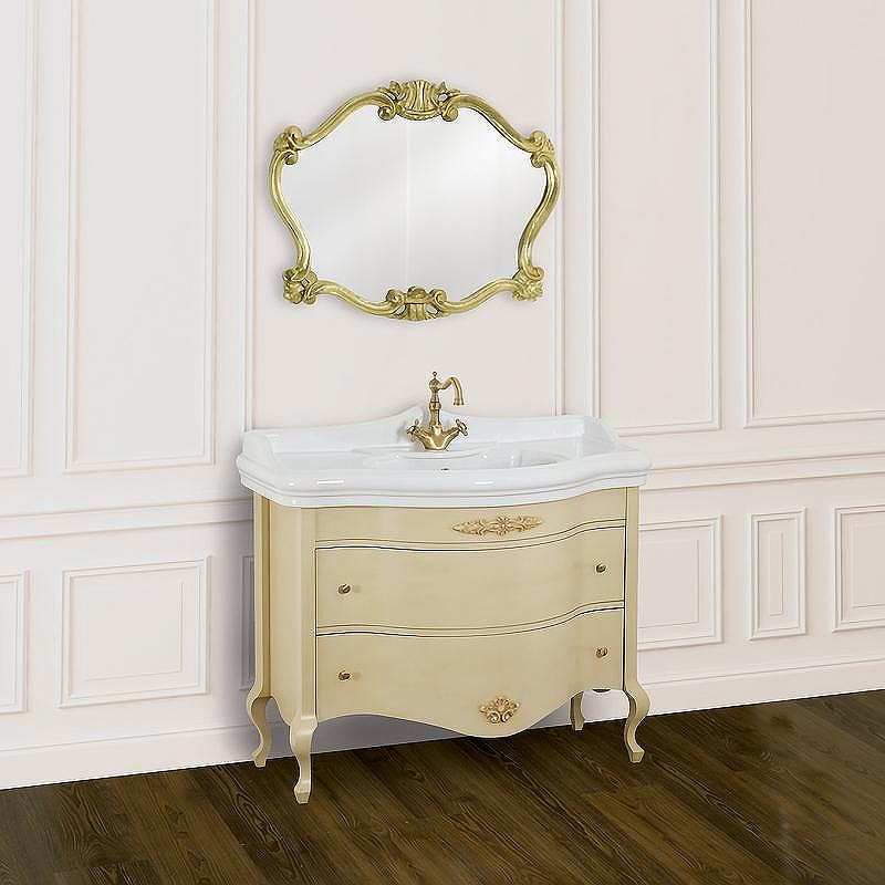 Тумба под раковину Migliore Impero 110 25960 Бежевая, купить, цена, заказать, магазин, доставка, скидка, промокод, купить, цена, заказать, магазин, доставка, скидка, промокод