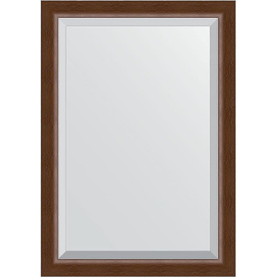 Зеркало Evoform Exclusive 102х72 BY 1197 с фацетом в багетной раме - Орех 65