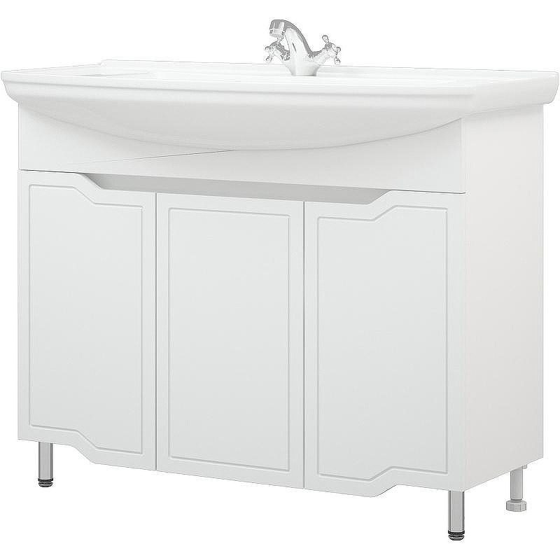 Тумба под раковину Corozo Мирра 105 SD-00001544 Белая, купить, цена, заказать, магазин, доставка, скидка, промокод, купить, цена, заказать, магазин, доставка, скидка, промокод