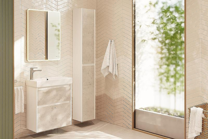 Тумба под раковину Dreja Slim 55 99.0502 подвесная Бетон Белый глянец, купить, цена, заказать, магазин, доставка, скидка, промокод, купить, цена, заказать, магазин, доставка, скидка, промокод