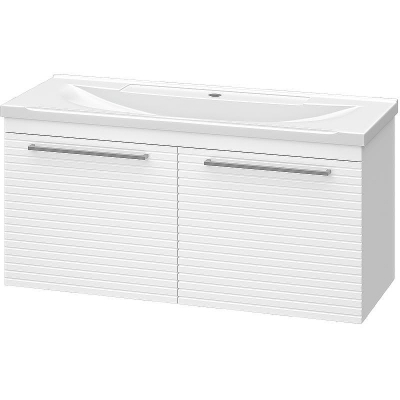 Тумба с раковиной Brevita Catania 100 УТ000013910 подвесная Белая матовая