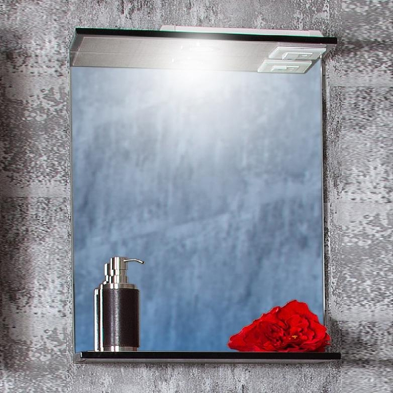 Зеркало Бриклаер Лофт 45 4627125413322 с подсветкой Метрополитен грей с клавишным выключателем, купить, цена, заказать, магазин, доставка, скидка, промокод, купить, цена, заказать, магазин, доставка, скидка, промокод