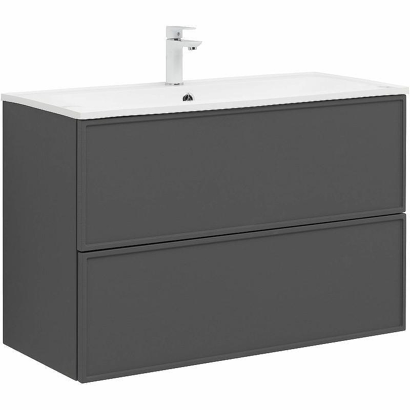 Тумба под раковину Aquanet Арт 100 329614 подвесная Ясень графит, купить, цена, заказать, магазин, доставка, скидка, промокод, купить, цена, заказать, магазин, доставка, скидка, промокод